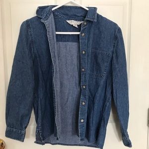 jean button down